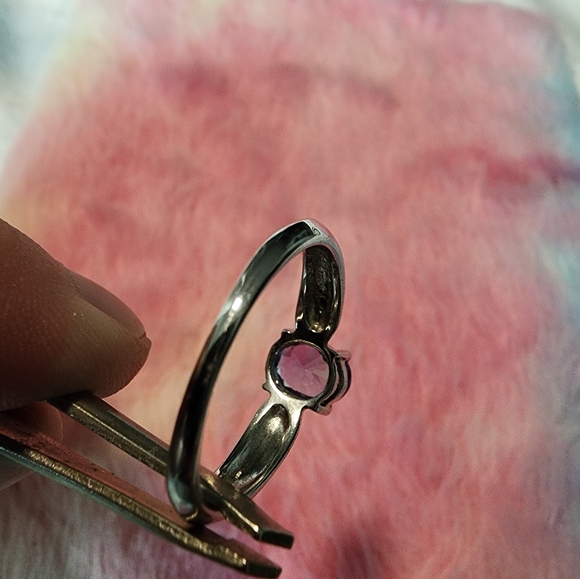 Tanzinite sterling silver size 9 ring - Picture 5 of 8